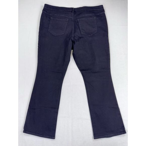 Old Navy Plus Women’s Mid Rise Kicker Bootcut Jean Size 22 2X Black - Picture 8 of 16